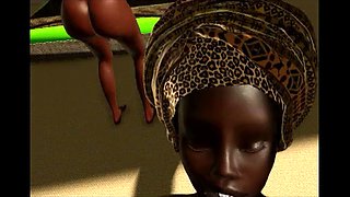 Afro sisters anal obsession