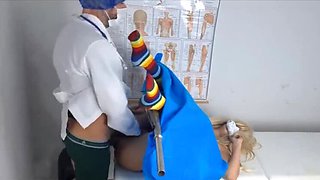 Doctor Can't Resist Teen Patient’s Wet Pussy During Exam