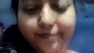 Fat indian girl watching bf cock jerking on webcam