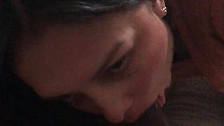 Angy is my friend's wife and she gives me a blowjob with deep throat