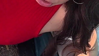 Two Males Met a Couple and Fucked His Girlfriend Right on a Public Beach.