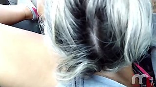 Monica Lima Surprise Giant Clit Sucking in Car