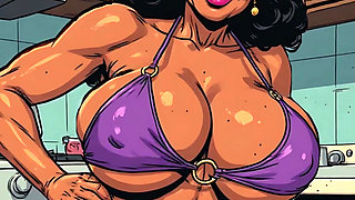 Bikini Old Babes 3D Ai Art