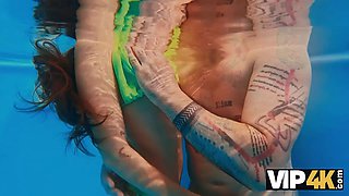 Vip4k. sex in the pool is the finest way to handsome down
