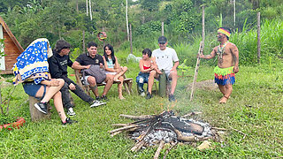 Outdoor Sex, Young Latinos Pay Penance to an Indian Dwarf with Hard Sex to Get Out of His Enchanted Lands