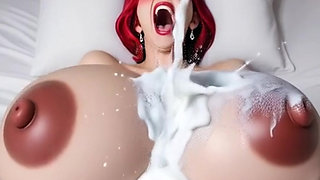 Wild MILF with big nipples and hairy armpits won't let me thrust even in missionary position