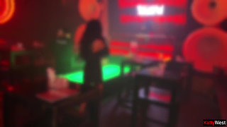 Risky Anal Sex in a Nightclub Toilet - Stranger Girl Gives It in the Ass