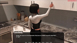 Hot Lonely Landlady with Sexy Tight Body Takes Care of Horny Tenant, Sexy Landlady Fucks Tenant - The Landlady Simulator