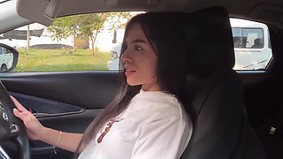 She wasn't expecting assistance while masturbating in her car