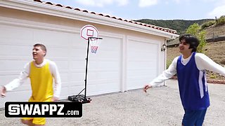 Swappz - mvp stepmothers beat their stepsons in basketball and then beat their penises