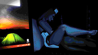 Nurse Maple’s Midnight Session Shoe-job & Red Nylon Foot-job