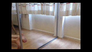 Riding My Dildo Against the Morror