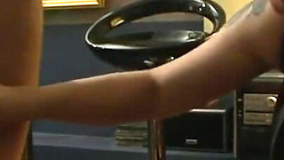 Humiliated chaining and penis squeezing