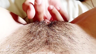 POV: My Husband Explores My Hairy Pussy, Licking and Kissing Until Bringing Me to a Delicious Real Orgasm