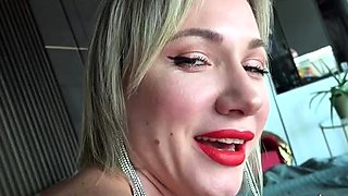 Lovely blonde MILF nailed hard doggystyle