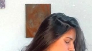 Brunette Solo Webcam Masturbation