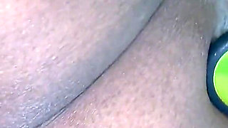 Stimulating My Clit with Magic Wand Vibrator Butt Plug in My Ass