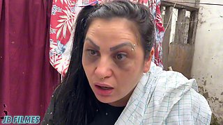 YOUNG CHICK GIVING IT TO TWO IN FRONT OF HER STEPMOTHER