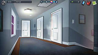 My stepmom gets in front of me to masturbate watching her - Summertime Saga