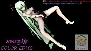 HENTAI INSECT SEX MMD 3D ANIME NSFW SOFT GREEN HAIR COLOR EDIT SMIXIX â¤ï¸