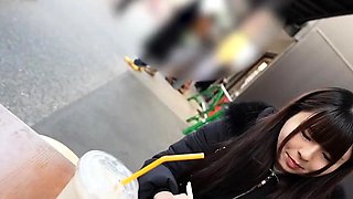 Close up Asian sex scene with cunt around her dick