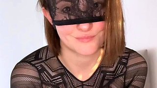 Hot ass brunette vibrator close up masturbation