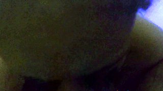 Rough Deepthroat by an Asian Amateur Babe in Dark Light