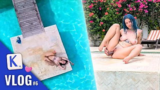 She only Need Her Xl Toy from Strap-on-me to Enjoy the Pool - French Alt Hair...