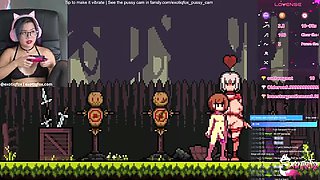ExotiqFox JOI Solo Masturbation - Cute Asian Gamer Girl Live Stream Part 1