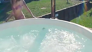 Orgasm in the Jacuzzi