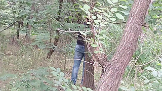 Our Third Girlfriend Keeps Watch in the Park so No One Catches Us Having Sex