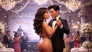 Cuckold Husband Lets All Guests Touch His Bride on All Fours at Wedding Reception (ai Generated)