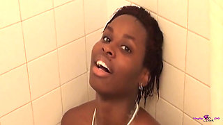 Tristina Millz so Hot She Entered the Bath with High Heels Ready for Girl Masturbation