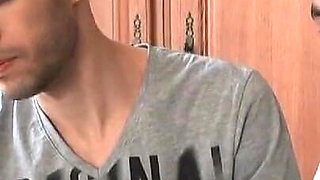 Two Young Men Meet a Mature Woman Online and Have Sex with Her in the Living Room