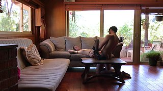 Secretary ass fucked and creampied by boss on business trip