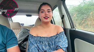 Indian Beautiful Stepsister Taken Outdoors and Fucked Hard When She Was Alone in the Car