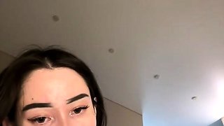 Hot brunette gives you a nice close up masturbation