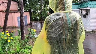 Busty amateur blonde banged in public outdoor