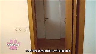 Stepson Creampie Stepmom Polly Yangs After Threesome with Stepsister in Hotel Bed - Big Tits MILF & Teen