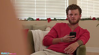 Stepsis Deep Throats Her Secret Xmas Gift