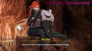 A beautiful redhead gets fucked while reading a book