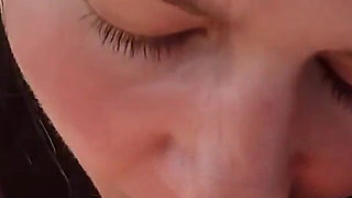 Stepsis with Deep Blowjob to He Drive Her Home