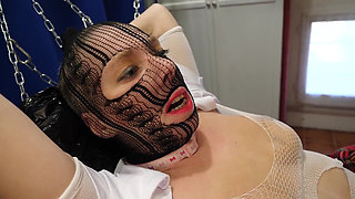 Kika & Ziliam lesbo BDSM: Ziliam fucks Kika like a little submissive piggy doll.