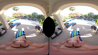 Huge Tits Brunette fucked Outdoors in POV VR porn in 4k - amateur hardcore