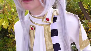 Frieren Anime Cosplay Cumshot Face POV Blowjob Hardcore