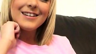 Amateur blonde teen POV sextape with hot anal fucking