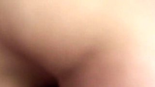 Redhead MILF gives blowjob in camping car