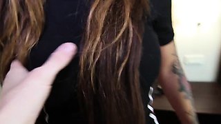 Busty but petite Thai MILF amateur amazing sex with a Farang