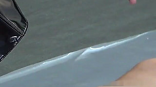 Office Lady Fights Back Against Harassing Manager, She Pours Hot Wax on His Body and Dick, Whips the Wax off, and Punishes Him