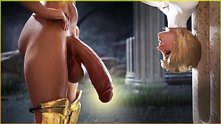 Futanari woman ejaculates inside girl in 3D animation! Features creampie and cum-in-mouth action.